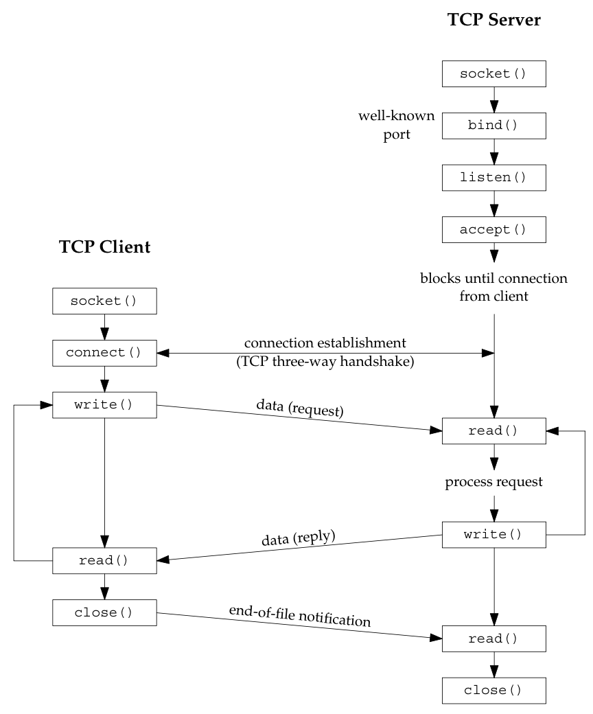 TCP Client/Server Big Picture